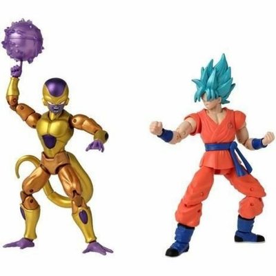 Dragon Ball Action Figurer Dragon Ball Super Dragon Stars: Golden Frieza vs Super Saiyan blå Goku 17 cm