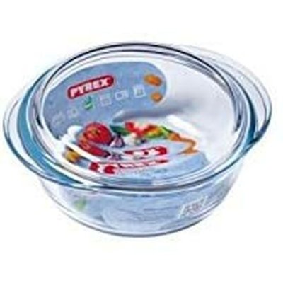 Pyrex Gryde Med Låg Pyrex 1,4 L 18 x 9 x 21 cm Hvid Gennemsigtig Glas