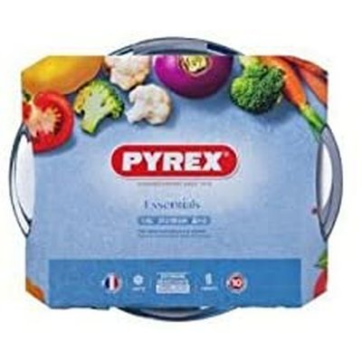 Pyrex Gryde Med Låg Pyrex 1,4 L 18 x 9 x 21 cm Hvid Gennemsigtig Glas