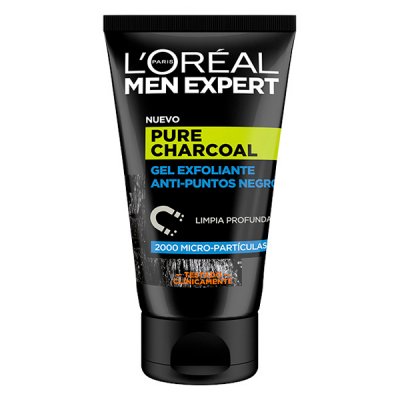 Eksfolierende ansigtscreme Pure Charcoal L'Oreal Make Up Men Expert (100 ml) 100 ml