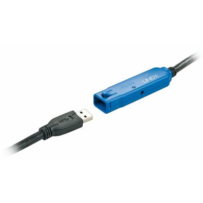 USB-kabel LINDY 43157 10 m Sort