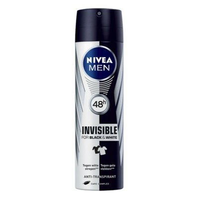 Nivea Spray Deodorant Nivea Men sort hvid Invisible 200 ml