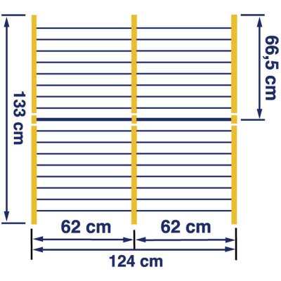 Leifheit Tørrestativ Leifheit Bathtub Dryer Pegasus V 133 x 66,5 cm Blå Hvid Metal