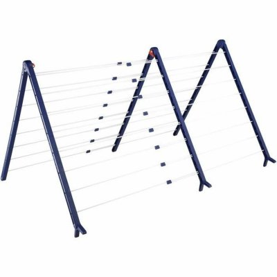 Leifheit Tørrestativ Leifheit Bathtub Dryer Pegasus V 133 x 66,5 cm Blå Hvid Metal