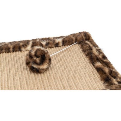 Trixie Kradsebrætter til katte Trixie Leo Brun Polyester Sisal EVA 55 x 35 cm Tæppe