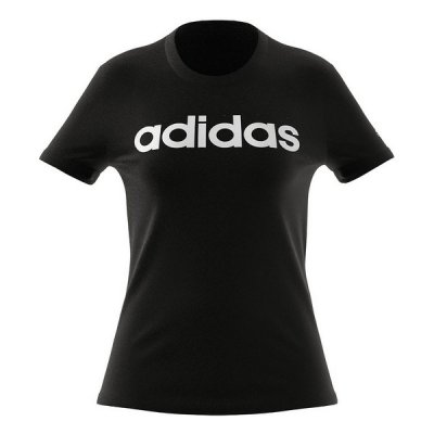 Kortærmet T-shirt til Kvinder Adidas W LIN T GL0769 Sort