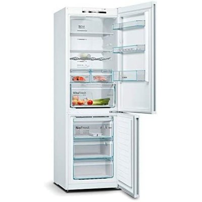 Kombineret køleskab BOSCH KGN36VWEA Hvid (186 x 60 cm)