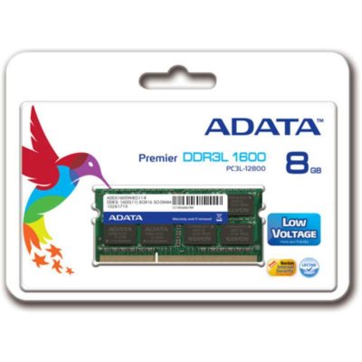 Adata RAM-hukommelse Adata ADDS1600W8G11-S 8 GB 1600 mHz DDR4 DDR3L CL11