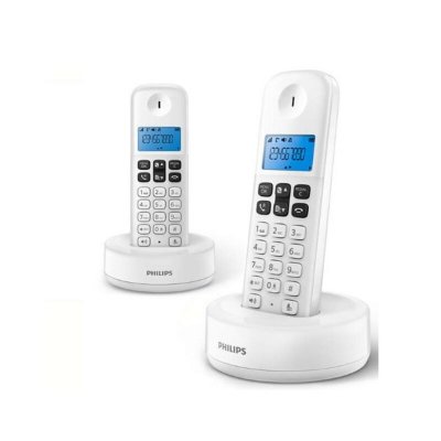 Trådløs telefon Philips D1612W/34 1,6" 300 mAh GAP (2 pcs) Hvid