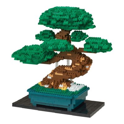 Nanoblock Konstruktionsspil Nanoblock Bonsai Pine Deluxe Edition NB-039