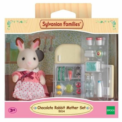 Sylvanian Families Action Figurer Sylvanian Families Mom Rabbit Chocolate / Refrigerator