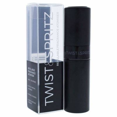 Genopladelig forstøver Twist & Spritz Black (8 ml)