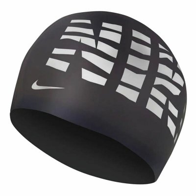 Badehætte Nike Graphic 3 Sort Silikone Voksne