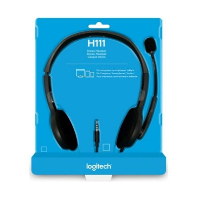 Hovedtelefoner med mikrofon Logitech 981-000593 Grå