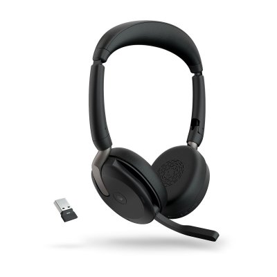 Jabra Bluetooth headset med mikrofon Jabra Evolve2 65 Flex Sort