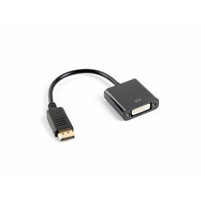 DisplayPort til DVI-mellemstik Lanberg AD-0007-BK Sort 10 cm