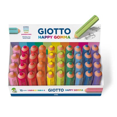 Viskelæder Giotto Happy Gomma Multifarvet 40 Dele