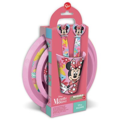 Kindergeschirr-Set Minnie Mouse CZ11312 Rosa 5 Stücke
