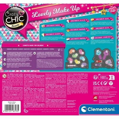 Clementoni Makeup Sæt til Børn Clementoni Crazy Chic Beauty Lovely Make up Multifarvet