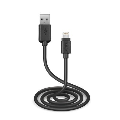 USB til Lightning-kabel SBS TECABLEUSBIP5K 1 m Sort