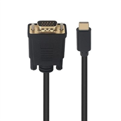 USB-C til VGA-adapter Ewent Sort 1,8 m