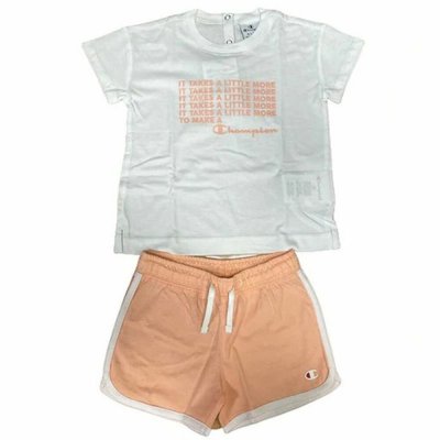 Sportstøj til Børn Champion Baby White Hvid (Størrelse: 9-12 månder)