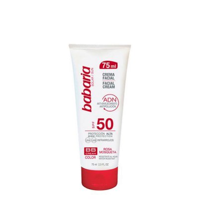 Solcreme til ansigtet ADN BB Cream Babaria Solar Adn Bb SPF 50 (75 ml) Spf 50 75 ml