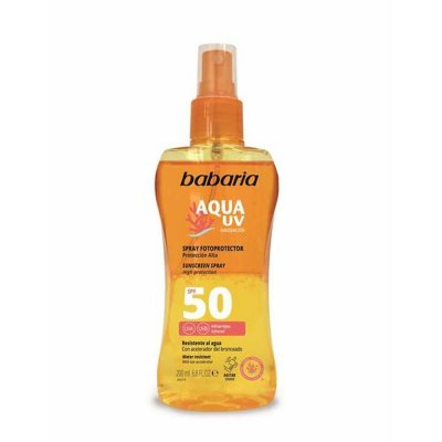 Babaria Krop solcreme spray Babaria Solar Aqua Uv Spf 50 200 ml