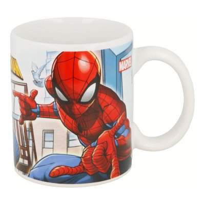 Spiderman Krus Spider-Man Great power Blå Rød Keramik 350 ml