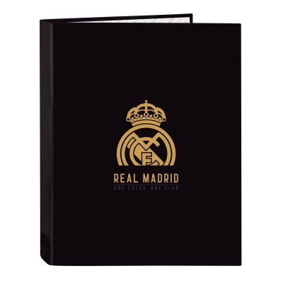 Ringbind Real Madrid C.F. Sort A4 26.5 x 33 x 4 cm