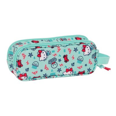 Hello Kitty Dobbelt carry-all Hello Kitty Sea lovers Turkisblå 21 x 8 x 6 cm