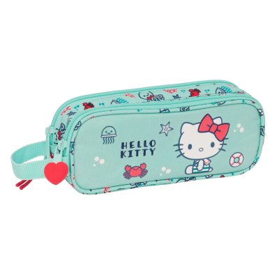 Hello Kitty Dobbelt carry-all Hello Kitty Sea lovers Turkisblå 21 x 8 x 6 cm