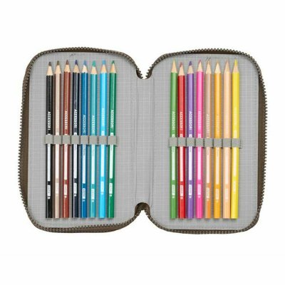 Jurassic World Tredobbelt Penalhus Jurassic World Sand 12,5 x 19,5 x 5,5 cm 37 Dele