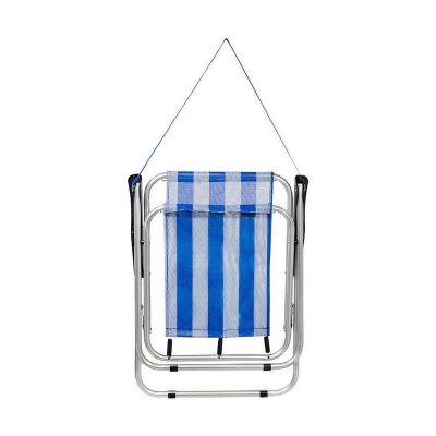 Colorbaby Strandstol Aktive Hvit Marineblå 44 x 45 76 cm Matros Aluminium
