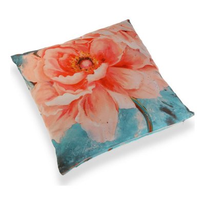Pude med fyld Versa Blomst Polyester (15 x 45 x 45 cm)