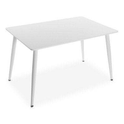 Spisebord Versa Anika Hvid Metal Træ MDF (80 x 75 x 120 cm)