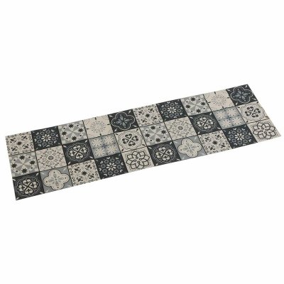 Bordløber Versa Mosaik Grå Polyester (44,5 x 0,5 x 154 cm)