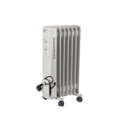 JATA Oljefylt Radiator (6 kammer) Hvit 1500 W