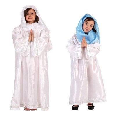 Kostume til børn DISFRAZ VIRGEN 2 ST. 10-12 Hvid Jul 10-12 år Jomfru (10-12 Months)