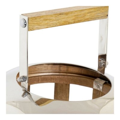 DKD Home Decor Lanterna DKD Home Decor Sølv Træ Metal (22 x 22 x 32 cm)