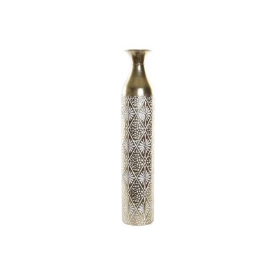 Vase DKD Home Decor Metal Hvid Indianer mand (14.5 x 14.5 x 76.5 cm)