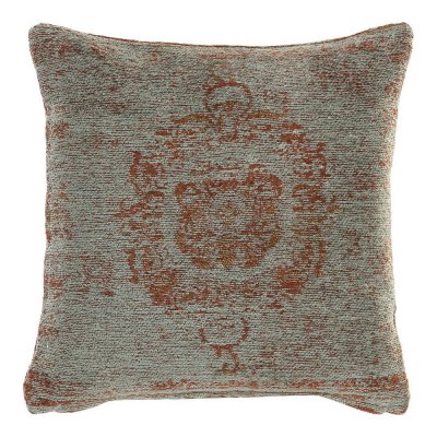 Pude DKD Home Decor Grøn Bomuld Polyester Lys brun (45 x 12 x 45 cm)