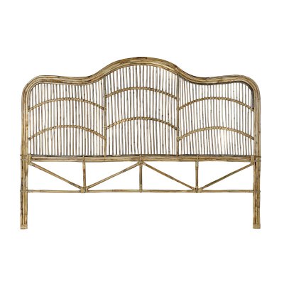 DKD Home Decor Sengegavl DKD Home Decor Hvid Natur 178 x 4 x 128 cm