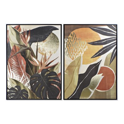 Maleri DKD Home Decor Tropisk (2 pcs) (103.5 x 4.5 x 144 cm)