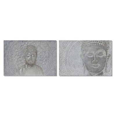 Maleri DKD Home Decor Buddha (2 pcs) (120 x 2.8 x 80 cm)