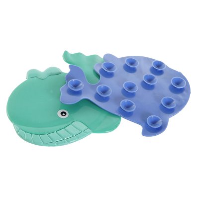 DKD Home Decor Bademåtte DKD Home Decor 11,5 x 1 x 10 cm Blå Turkisblå Børns PVC 10 cm (2 enheder)
