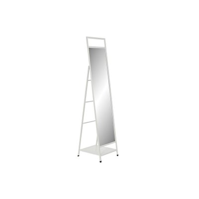 Fritstående spejl DKD Home Decor Hvid Metal Spejl Rektangulær 30 x 40 cm 39 x 40 x 160 cm