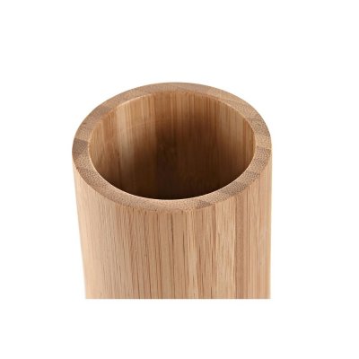 DKD Home Decor Tandbørsteholder DKD Home Decor Bambus 7 x 7 x 11 cm