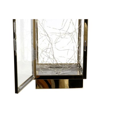 DKD Home Decor Laantarn DKD Home Decor Gylden Rustfrit stål 15 x 14 x 36 cm