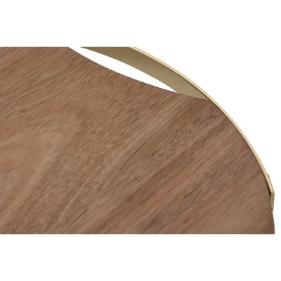 Home ESPRIT Skærebræt Home ESPRIT Gylden Natur Metal Akacie 32,3 x 31,3 x 1,4 cm